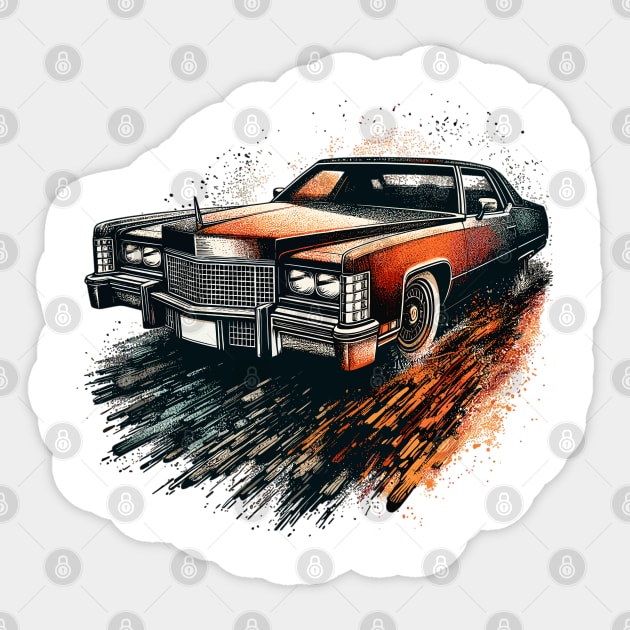 Cadillac Eldorado Sticker by Vehicles-Art